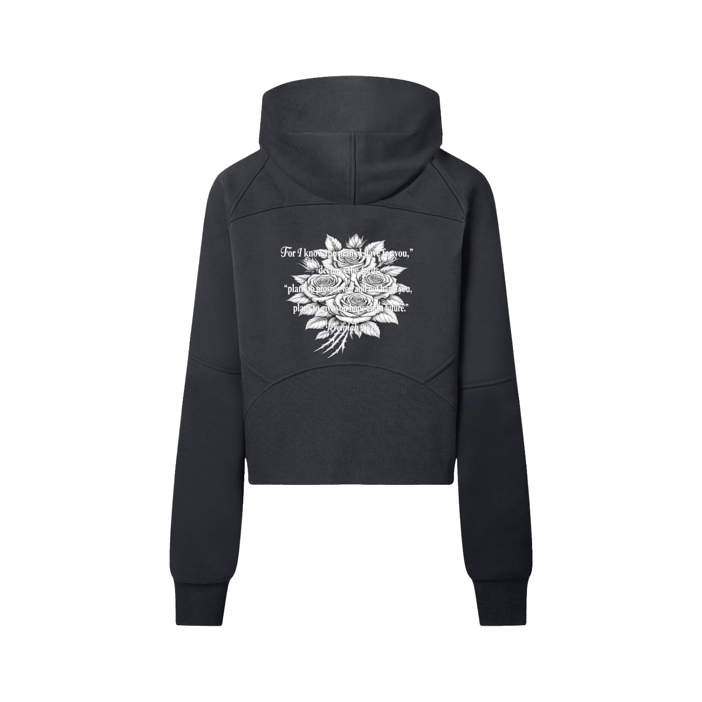 Cropped Half-Zip Hoodie