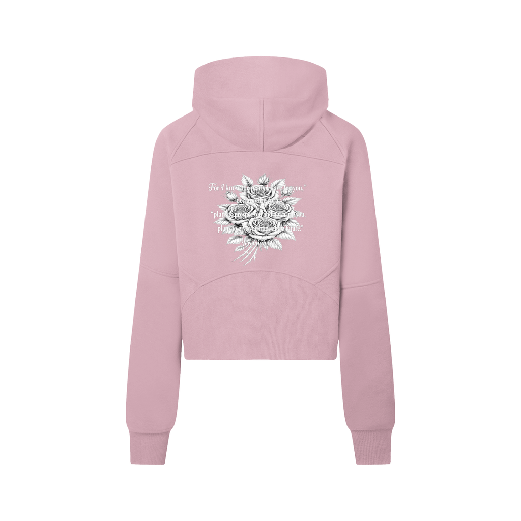 Cropped Half-Zip Hoodie