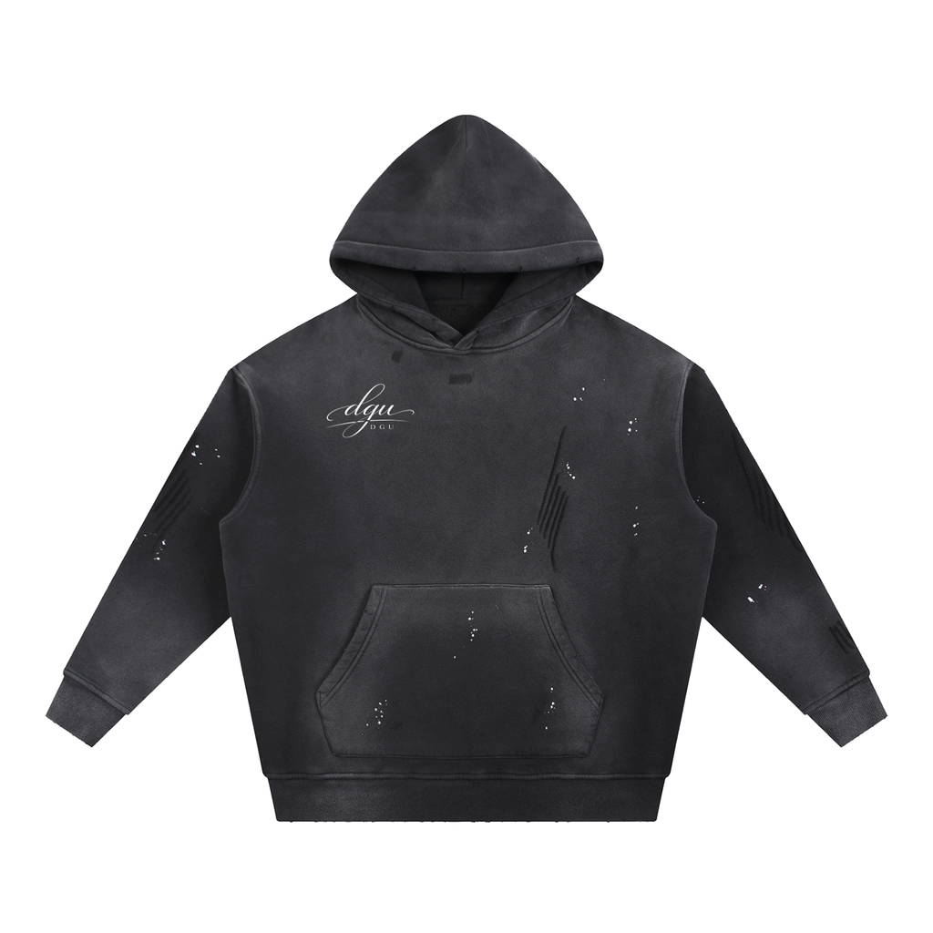 Frayed Fleece Hoodie